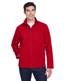 Core 365-88184-Mens Cruise Two-Layer Fleece Bonded Soft Shell Jacket-CLASSIC RED