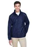 Core 365-88185-Mens Climate Seam-Sealed Lightweight Variegated Ripstop Jacket-CLASSIC NAVY