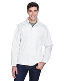 Core 365-88185-Mens Climate Seam-Sealed Lightweight Variegated Ripstop Jacket-WHITE