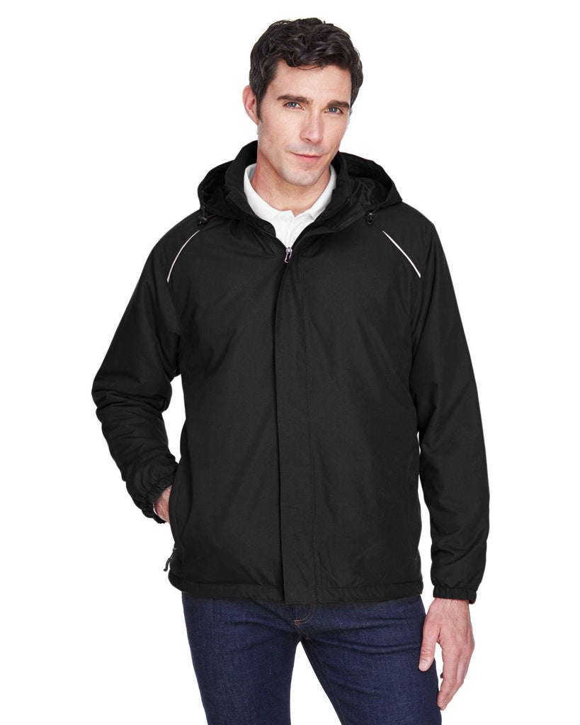 Core 365-88189T-Mens Tall Brisk Insulated Jacket-BLACK