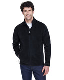 Core 365-88190-Mens Journey Fleece Jacket-BLACK