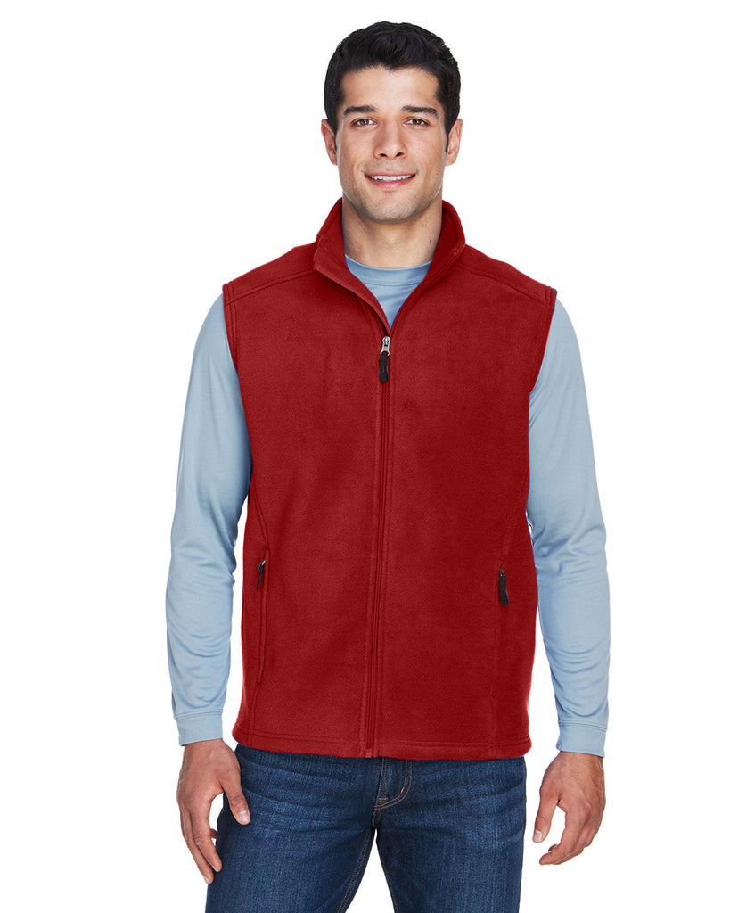 Core 365-88191-Mens Journey Fleece Vest-CLASSIC RED