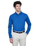 Core 365-88193-Mens Operate Long-Sleeve Twill Shirt-TRUE ROYAL