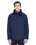 Core 365-88205T-Mens Tall Region 3-in-1 Jacket with Fleece Liner-CLASSIC NAVY