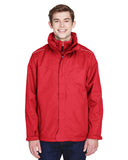 Core 365-88205-Mens Region 3-in-1 Jacket with Fleece Liner-CLASSIC RED