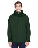 Core 365-88205-Mens Region 3-in-1 Jacket with Fleece Liner-FOREST
