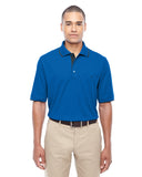 Core 365-88222-Mens Motive Performance Piqué Polo with Tipped Collar-TRU ROYAL/ CRBN