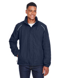 Core 365-88224T-Mens Tall Profile Fleece-Lined All-Season Jacket-CLASSIC NAVY
