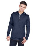Core 365-CE401T-Mens Tall Kinetic Performance Quarter-Zip-CLS NVY HT/ CRBN