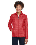 Core 365-CE700W-Ladies Prevail Packable Puffer Jacket-CLASSIC RED