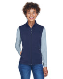 Core 365-CE701W-Ladies Cruise Two-Layer Fleece Bonded Soft Shell Vest-CLASSIC NAVY