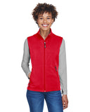 Core 365-CE701W-Ladies Cruise Two-Layer Fleece Bonded Soft Shell Vest-CLASSIC RED