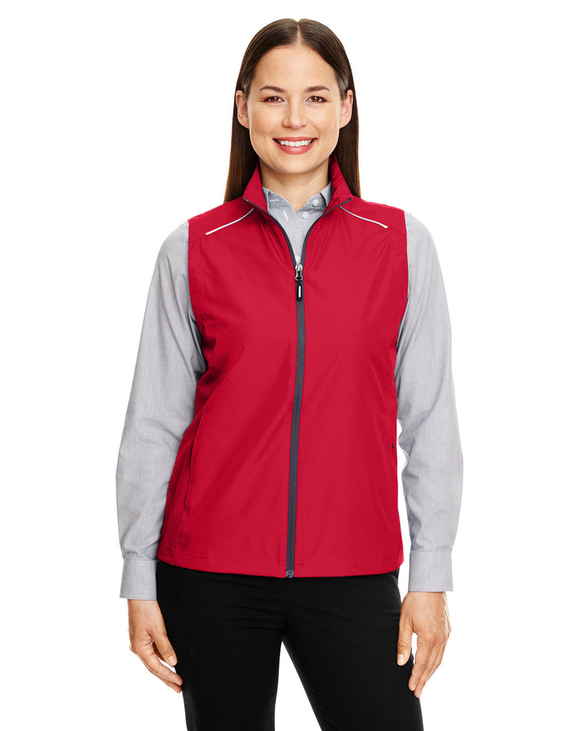 Core 365-CE703W-Ladies Techno Lite Unlined Vest-CLASSIC RED