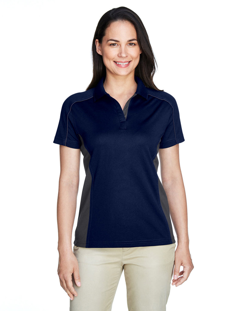 Extreme-75113-Ladies Eperformance Fuse Snag Protection Plus Colorblock Polo-CLASC NAVY/ CRBN