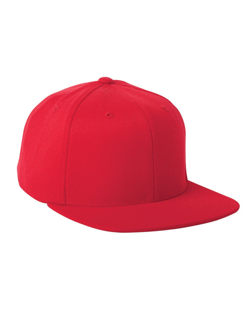 Flexfit-110F-Adult Wool Blend Snapback Cap-RED