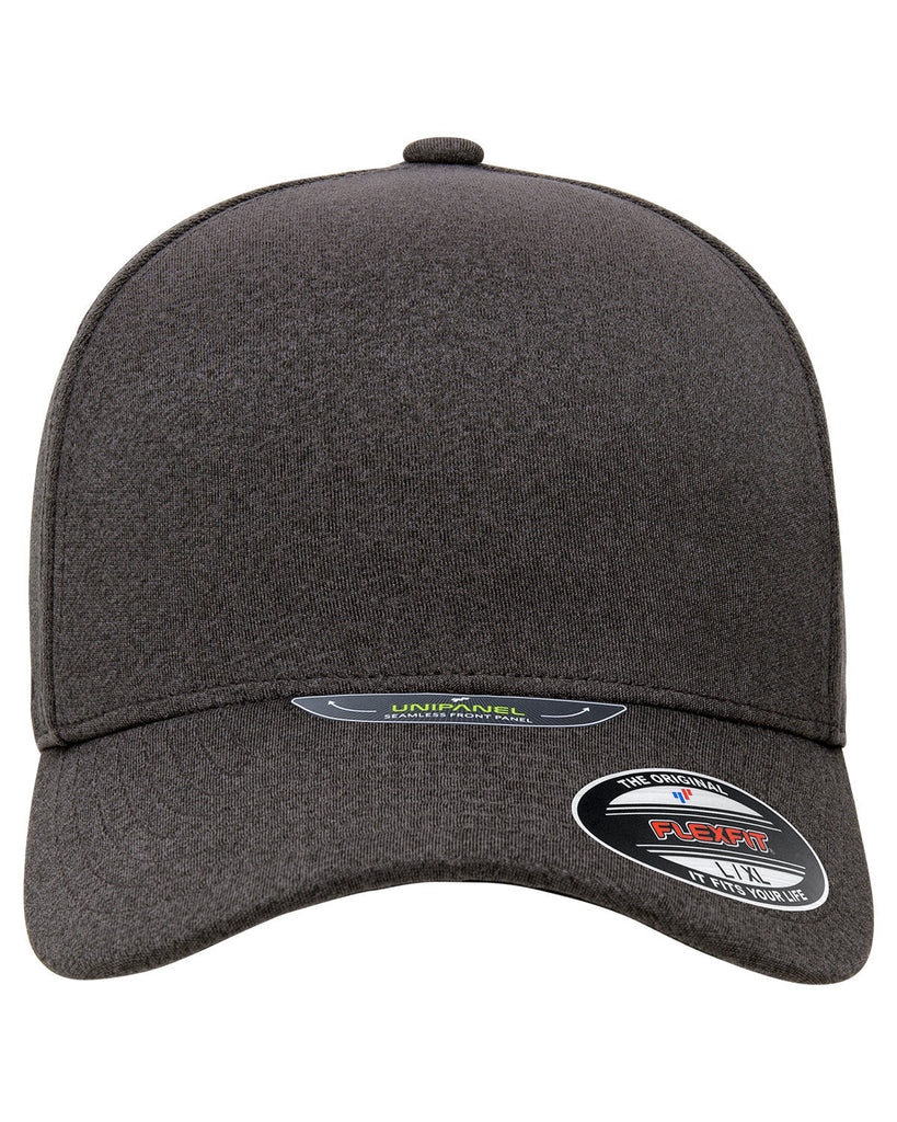 Flexfit-5577UP-Adult Unipanel Melange Hat-MELANGE DRK GREY