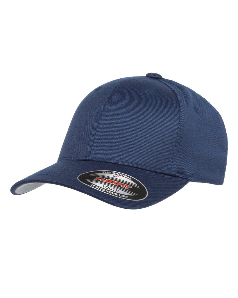 Flexfit-6277Y-Youth Wooly 6-Panel Cap-NAVY