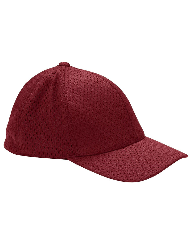 Flexfit-6777-Adult Athletic Mesh Cap-RED