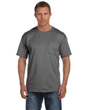 Fruit of the Loom-3931P-Adult HD Cotton Pocket T-Shirt-CHARCOAL GREY