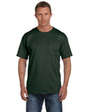 Fruit of the Loom-3931P-Adult HD Cotton Pocket T-Shirt-FOREST GREEN