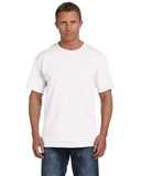 Fruit of the Loom-3931P-Adult HD Cotton Pocket T-Shirt-WHITE