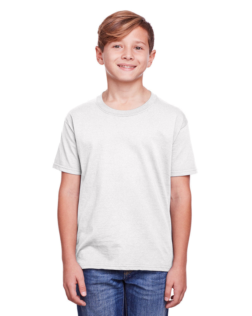 Fruit of the Loom-IC47BR-Youth ICONIC T-Shirt-WHITE