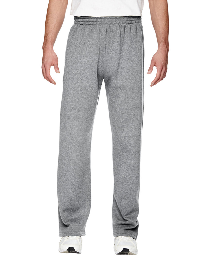 Fruit of the Loom-SF74R-Adult SofSpun Open-Bottom Pocket Sweatpants-ATHLETIC HEATHER