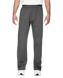 Fruit of the Loom-SF74R-Adult SofSpun Open-Bottom Pocket Sweatpants-CHARCOAL HEATHER