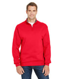 Fruit of the Loom-SF95R-Adult Sofspun Quarter-Zip Sweatshirt-FIERY RED