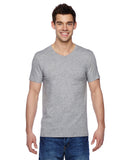 Fruit of the Loom-SFVR-Adult Sofspun Jersey V-Neck T-Shirt-ATHLETIC HEATHER