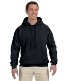 Gildan-G125-Adult DryBlend Adult 9 oz 50/50 Hooded Sweatshirt-BLACK