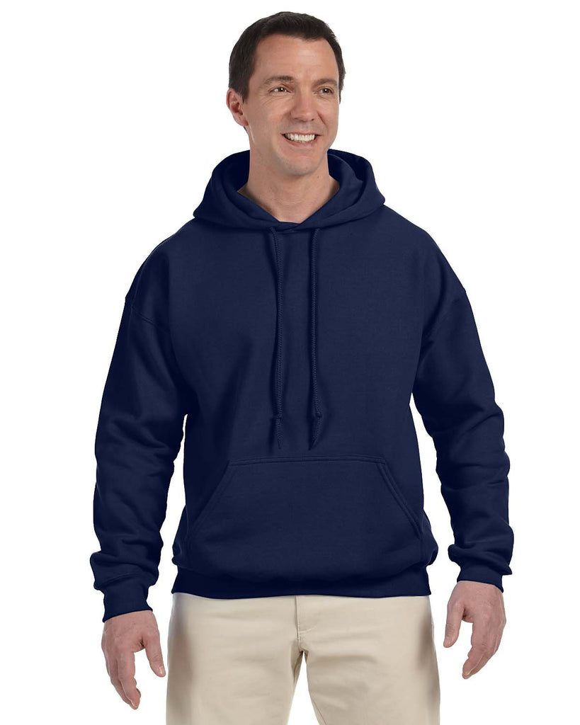 Gildan-G125-Adult DryBlend Adult 9 oz 50/50 Hooded Sweatshirt-NAVY
