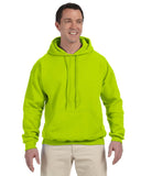Gildan-G125-Adult DryBlend Adult 9 oz 50/50 Hooded Sweatshirt-SAFETY GREEN
