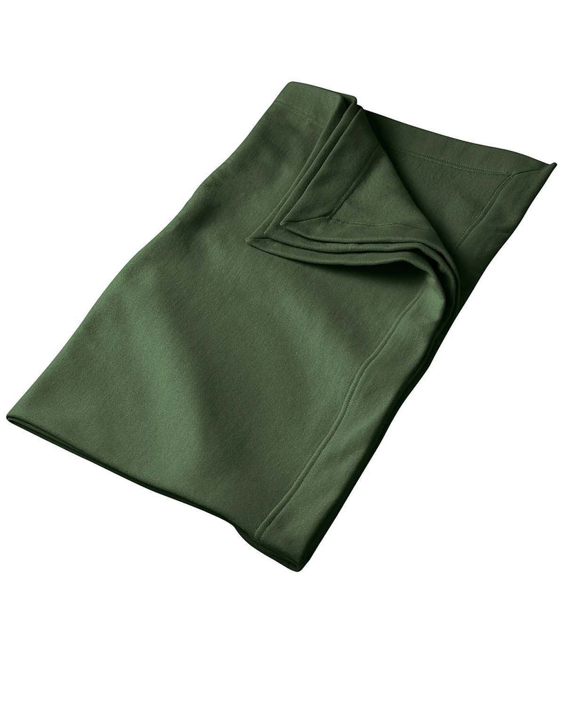 Gildan-G129-DryBlend Fleece Stadium Blanket-FOREST GREEN