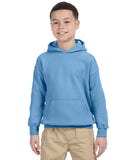 Gildan-G185B-Youth Heavy Blend 8 oz 50/50 Hooded Sweatshirt-CAROLINA BLUE