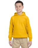 Gildan-G185B-Youth Heavy Blend 8 oz 50/50 Hooded Sweatshirt-GOLD