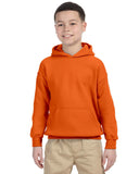 Gildan-G185B-Youth Heavy Blend 8 oz 50/50 Hooded Sweatshirt-ORANGE