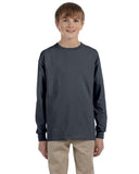 Gildan-G240B-Youth Ultra Cotton Long-Sleeve T-Shirt-CHARCOAL