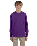 Gildan-G240B-Youth Ultra Cotton Long-Sleeve T-Shirt-PURPLE