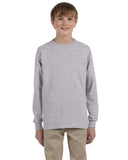 Gildan-G240B-Youth Ultra Cotton Long-Sleeve T-Shirt-SPORT GREY