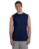 Gildan-G270-Adult Ultra Cotton Sleeveless T-Shirt-NAVY