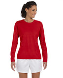 Gildan-G424L-Ladies Performance Long-Sleeve T-Shirt-RED