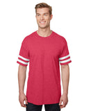 Gildan-G500VT-Heavy Cotton Adult Victory T-Shirt-HEATHR RED/ WHT