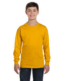 Gildan-G540B-Youth Heavy Cotton Long-Sleeve T-Shirt-GOLD