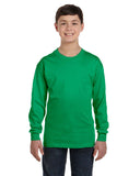 Gildan-G540B-Youth Heavy Cotton Long-Sleeve T-Shirt-IRISH GREEN