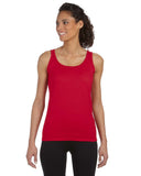 Gildan-G642L-Ladies Softstyle Fitted Tank-CHERRY RED