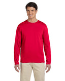 Gildan-G644-Adult Softstyle Long-Sleeve T-Shirt-CHERRY RED