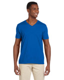 Gildan-G64V-Adult Softstyle V-Neck T-Shirt-ROYAL BLUE