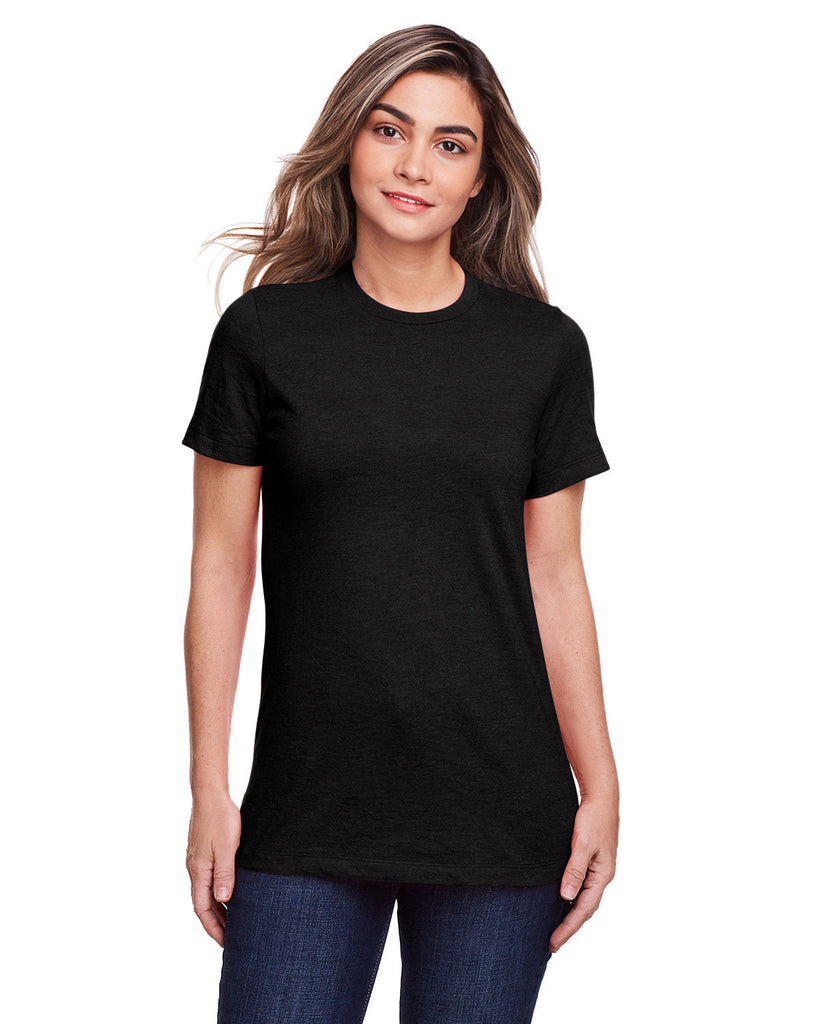 Gildan-G670L-Ladies Softstyle CVC T-Shirt-PITCH BLACK