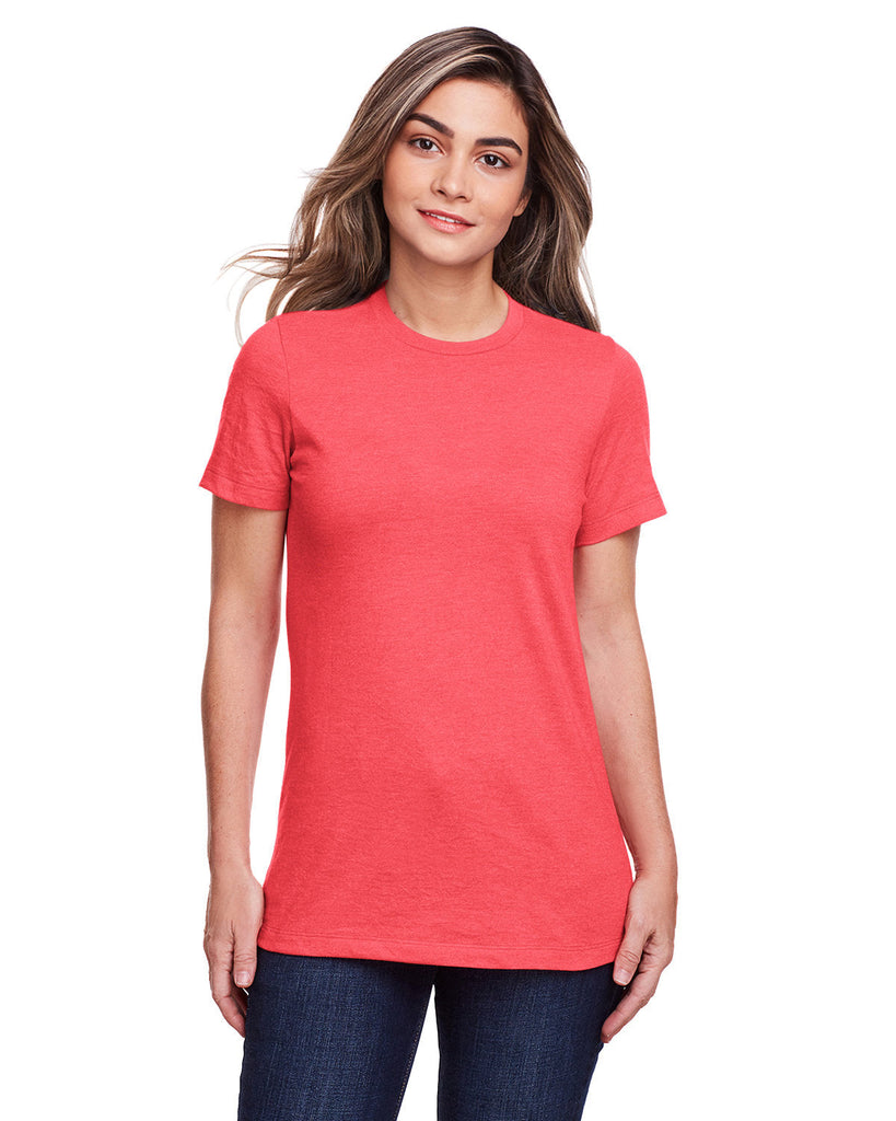 Gildan-G670L-Ladies Softstyle CVC T-Shirt-RED MIST